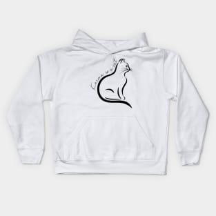 Karma is a cat Kids Hoodie